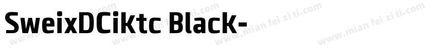 SweixDCiktc Black字体转换